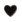 Crocs Jibbitz™ charms Black Heart with Gold Outline